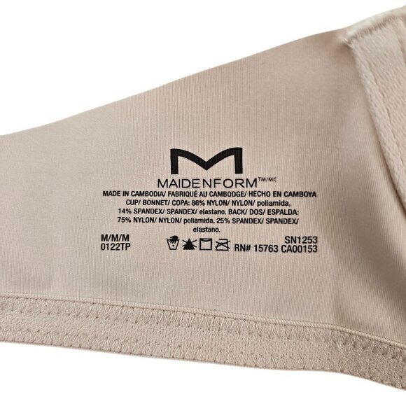 Maidenform Comfort Crush Pretty Lace Wireless Pink Bra – Small/Medium NWT - Picture 6 of 16